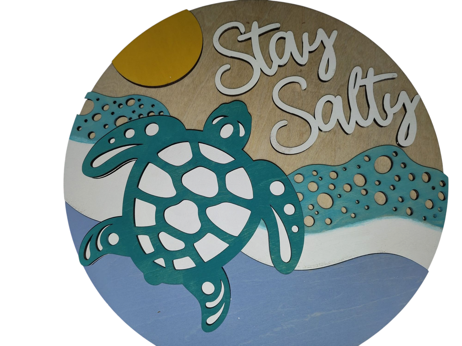 Stay Salty Sea Turtle Wall Art