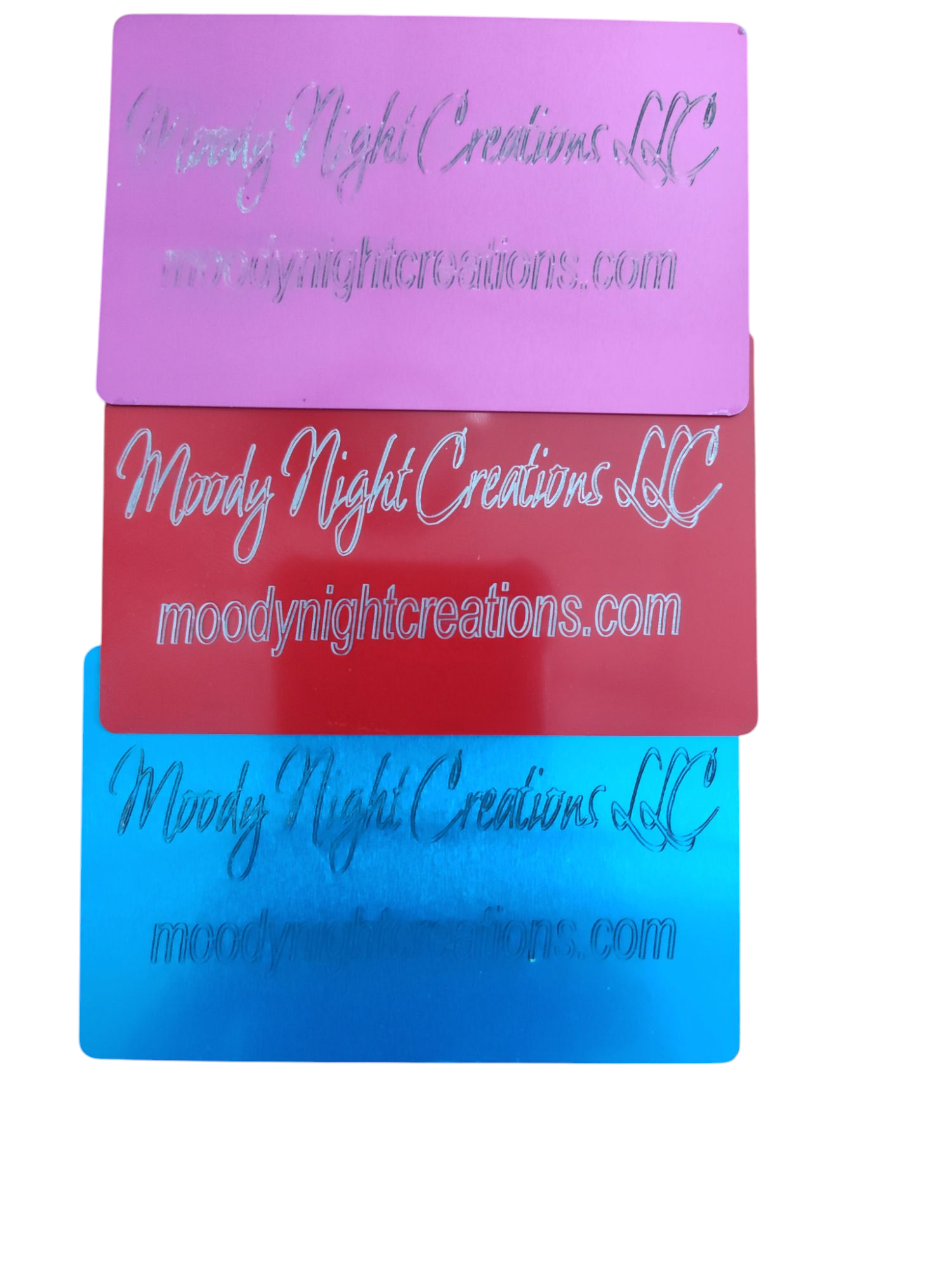 One Sided Simple Engraved Business Cards 30 pack