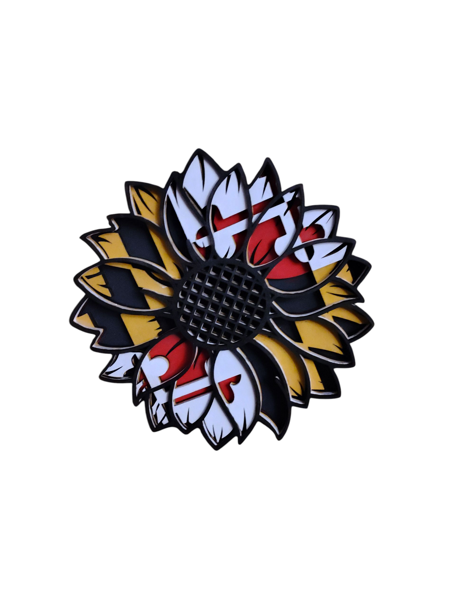 Maryland Sunflower Wood Art