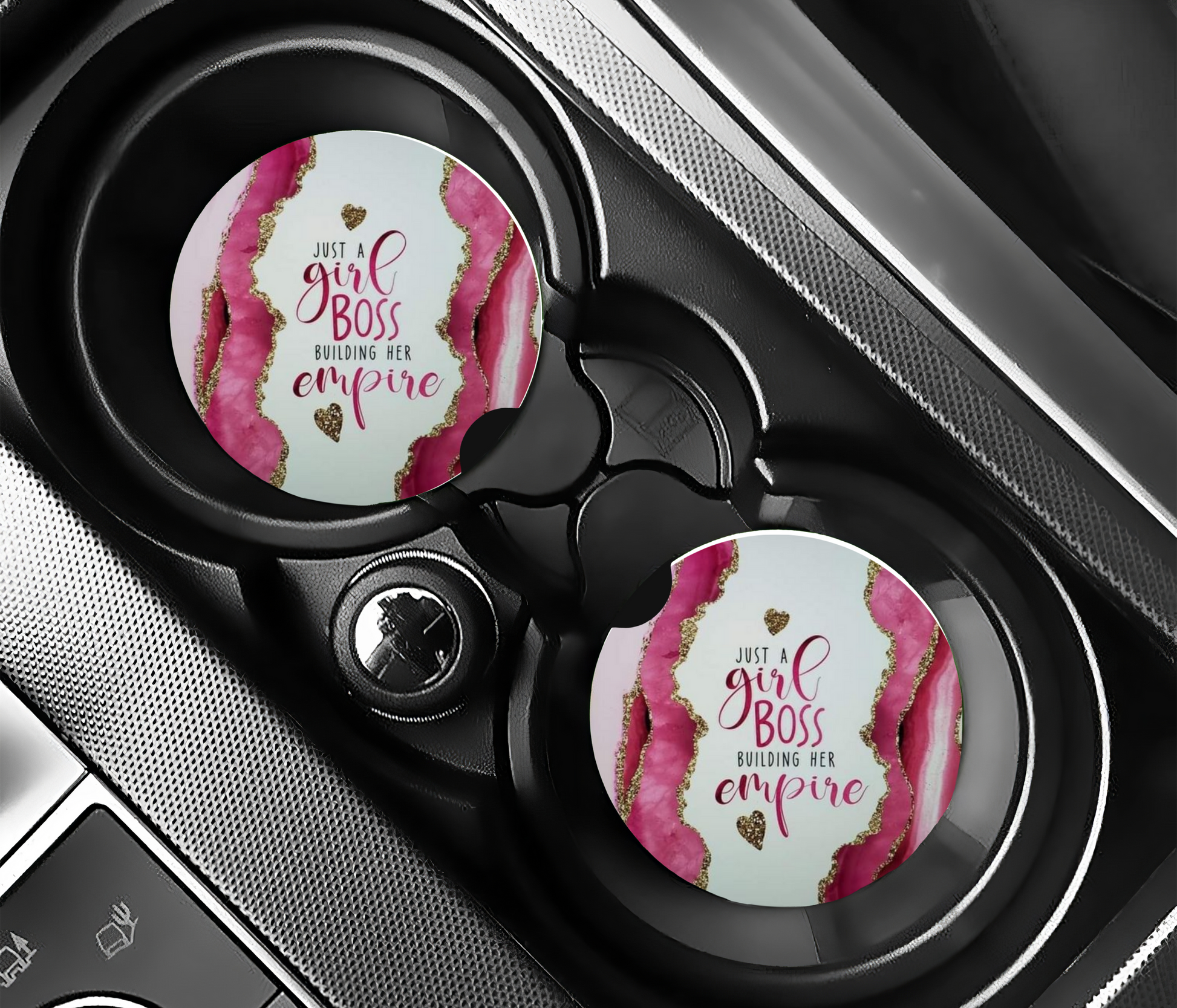 Girl Boss Car Coasters