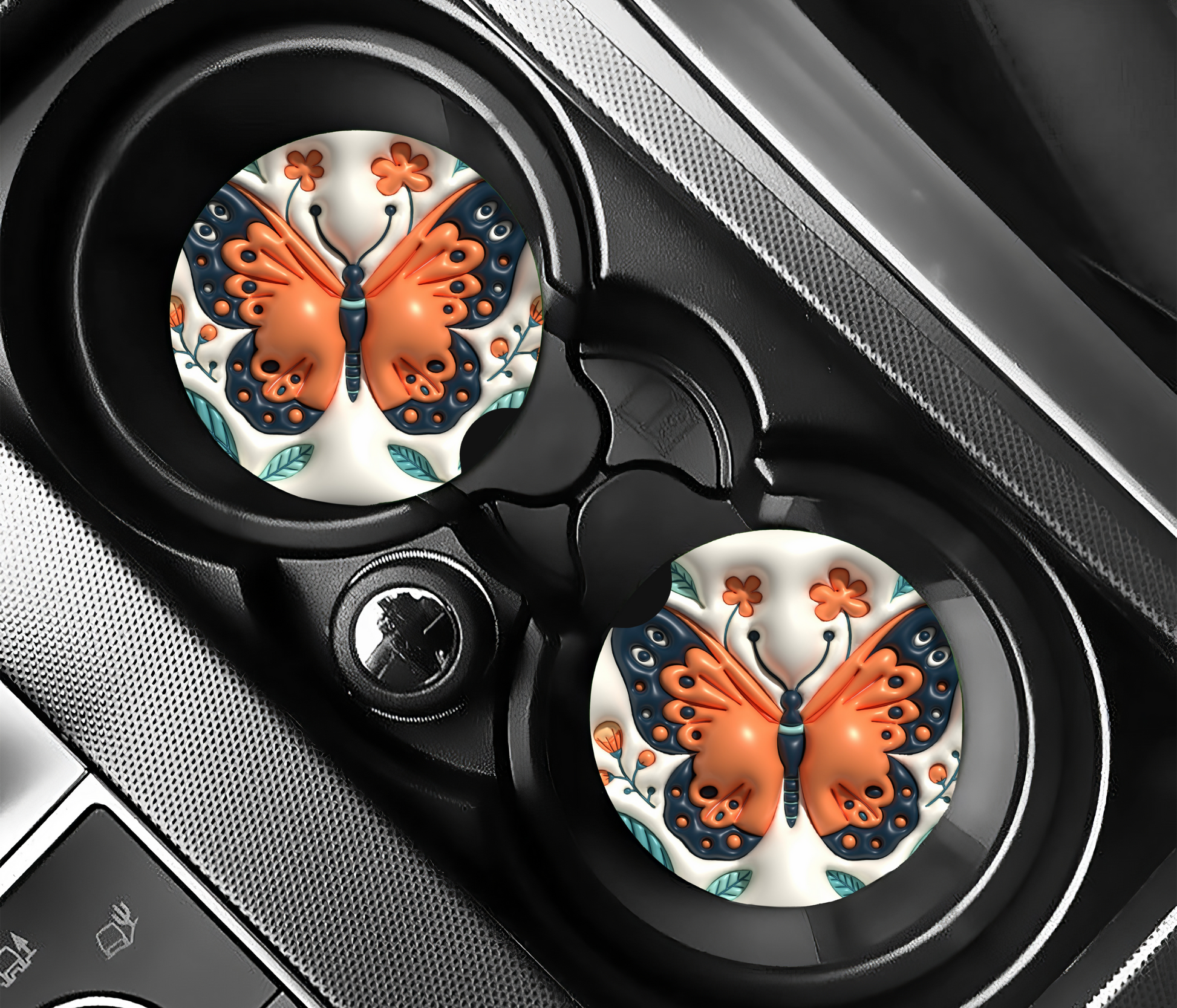 Butterfly Car Coasters