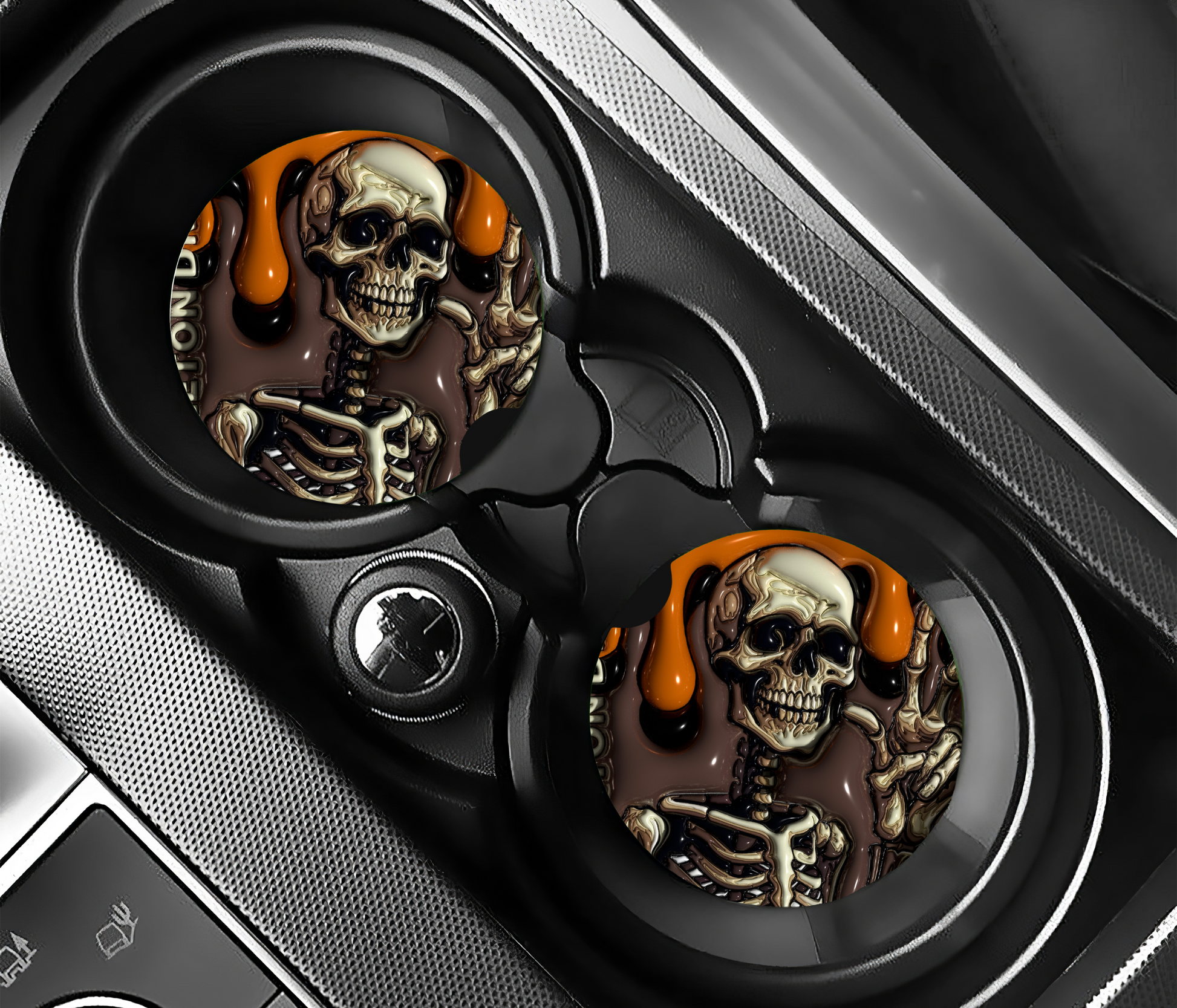 Skull Car Coasters