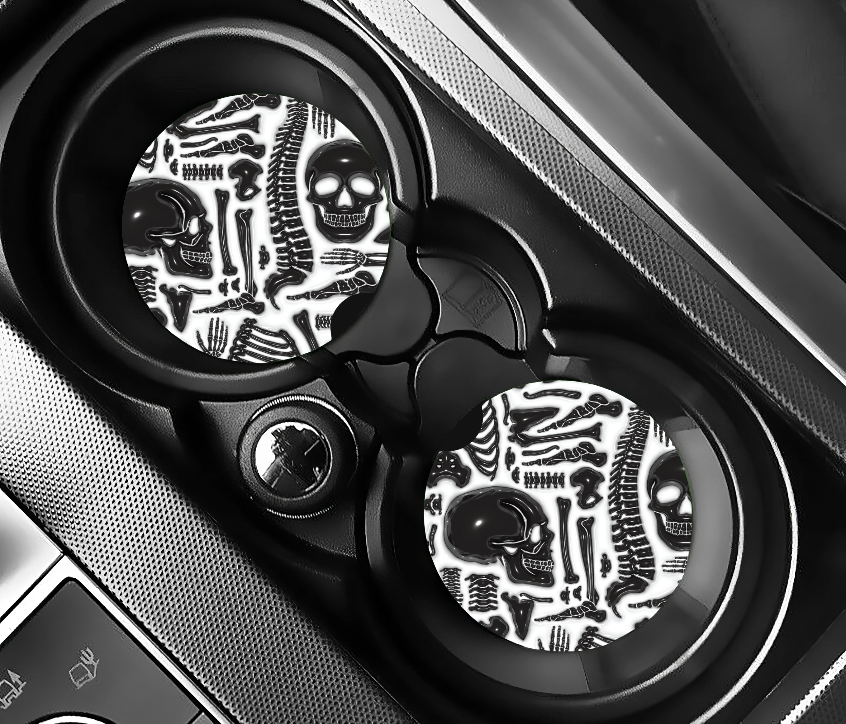 Skeleton Parts Car Coasters