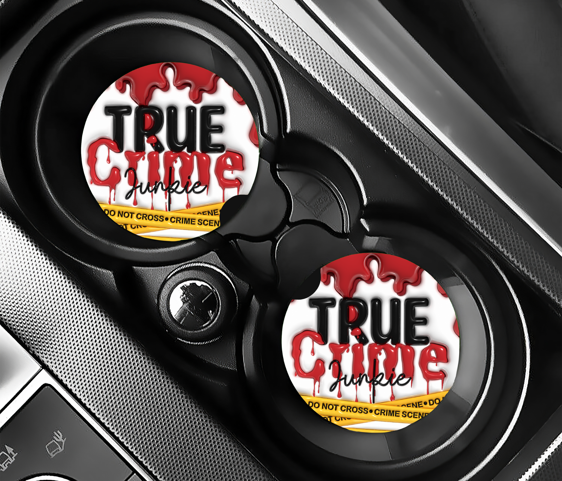True Crime Car Coasters