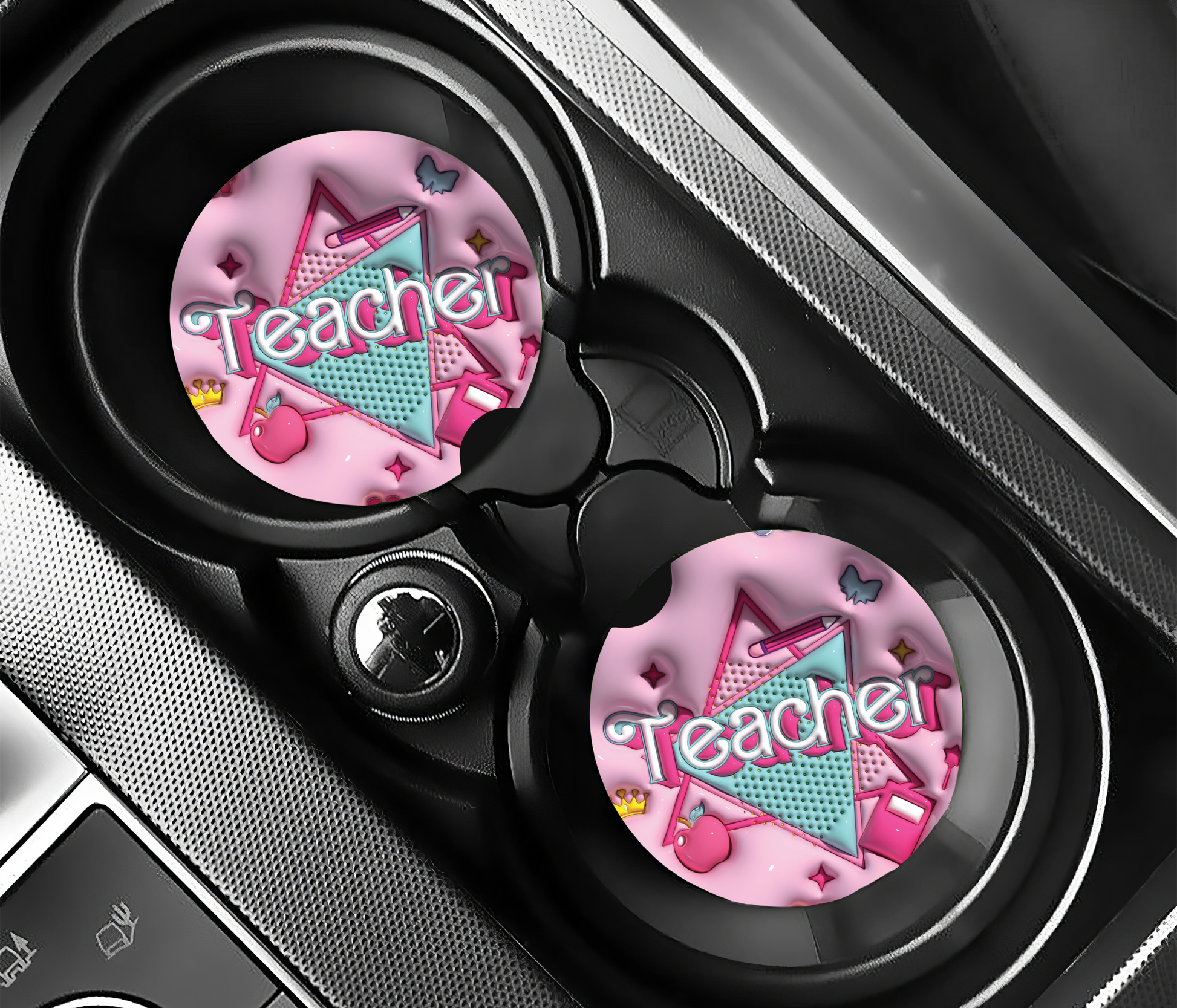 Teacher Car Coasters