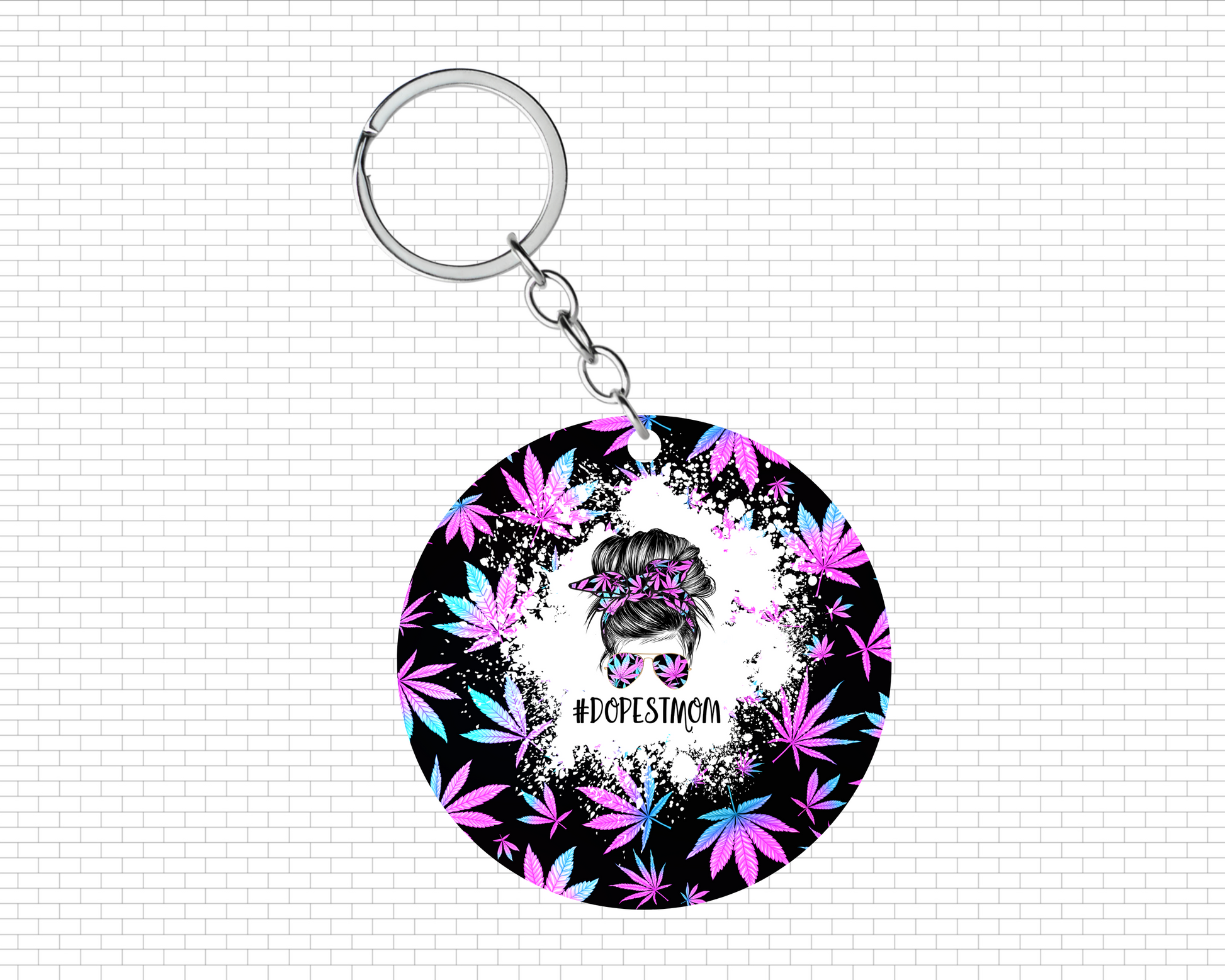 Dopest Mom Keychain