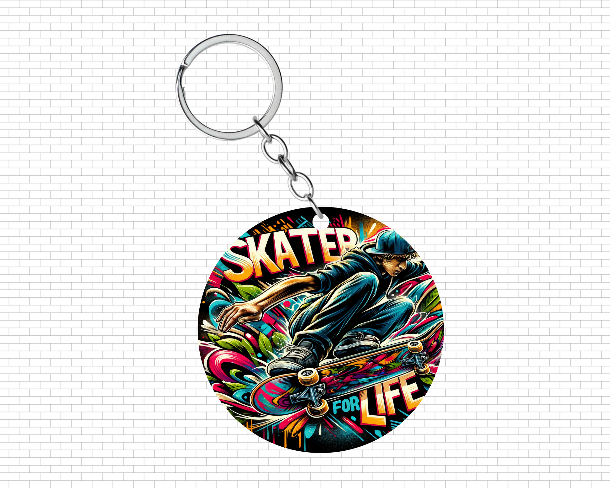 Skater Life Keychain