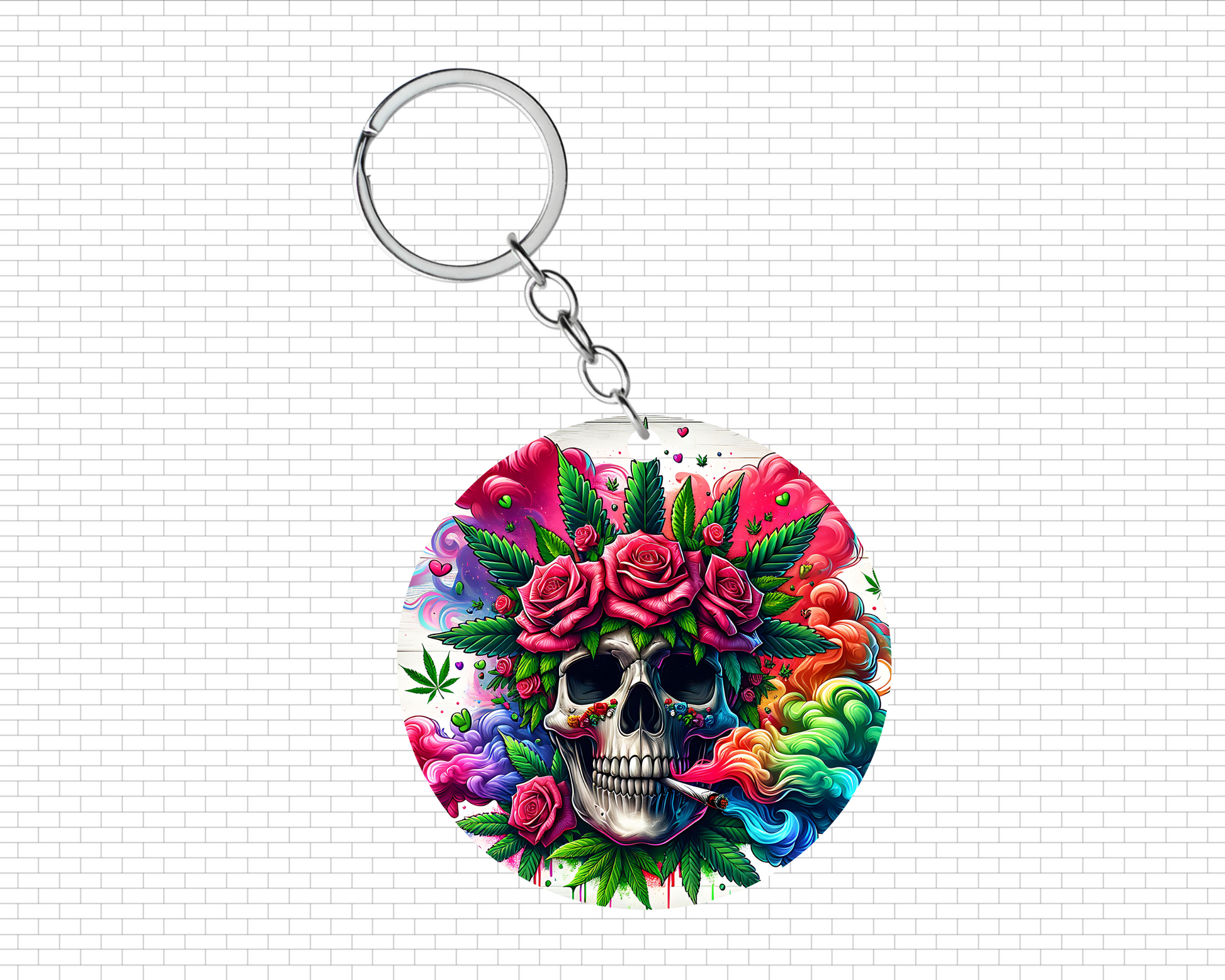 Colorful Smoker Keychain