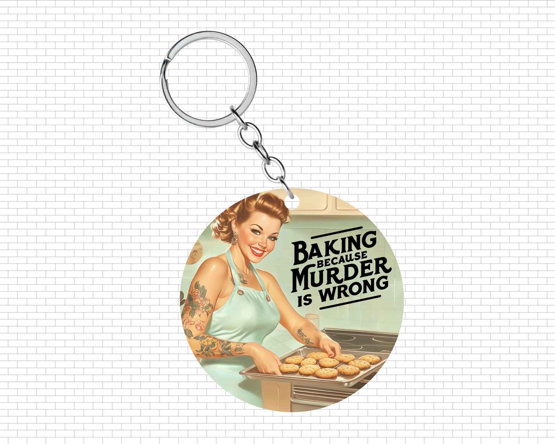 Murder is Wrong Keychain