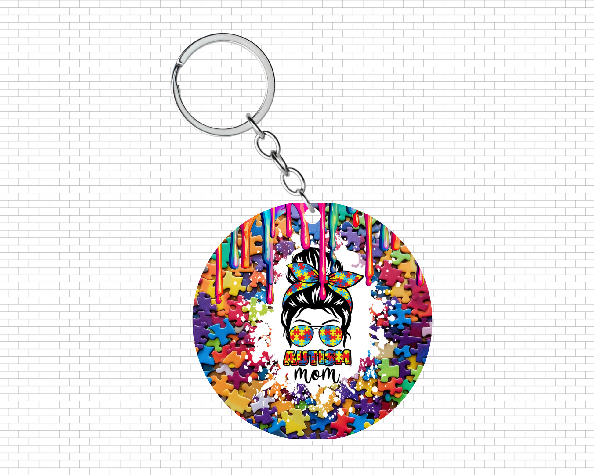 Autism Mom Keychain