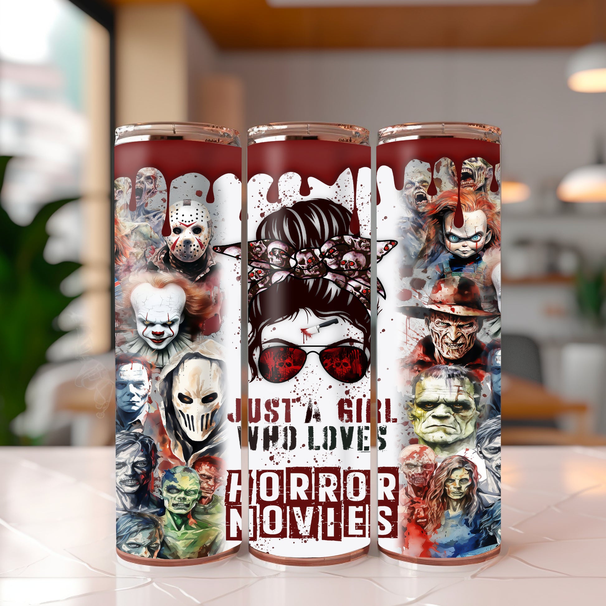 Girl who loves Horror Tumbler