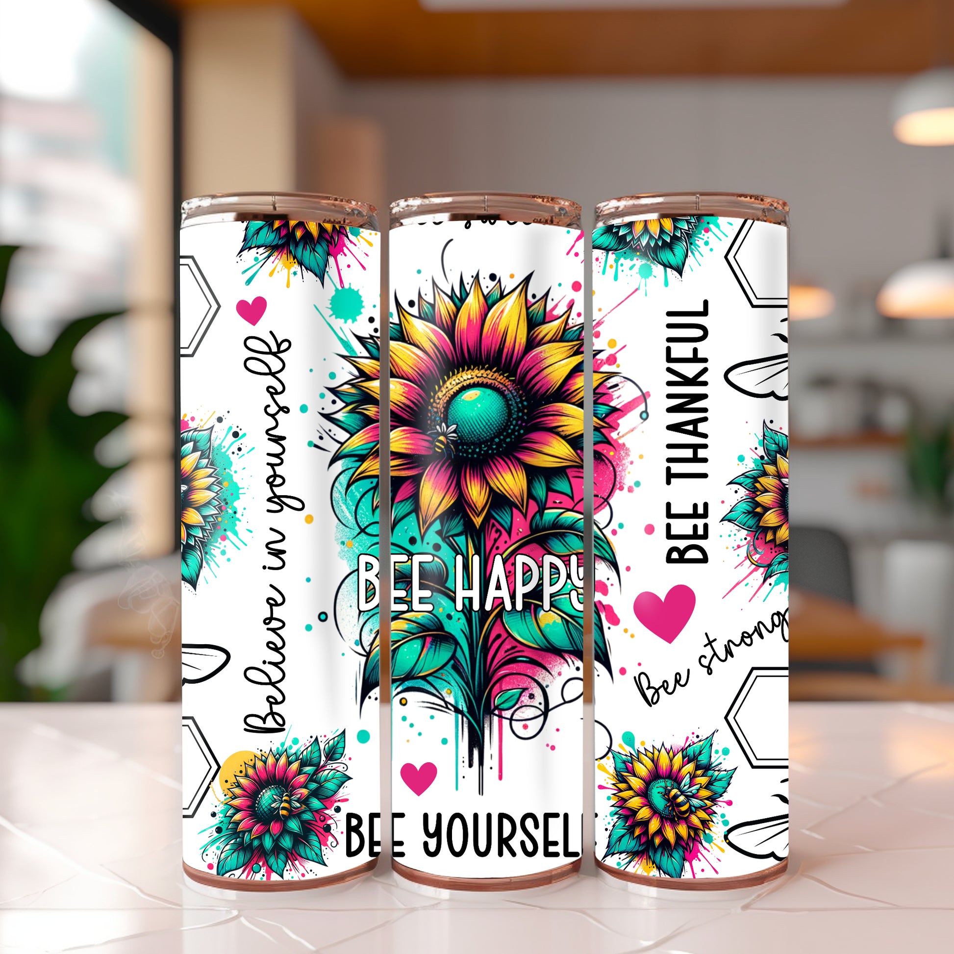 Bee Happy Tumbler