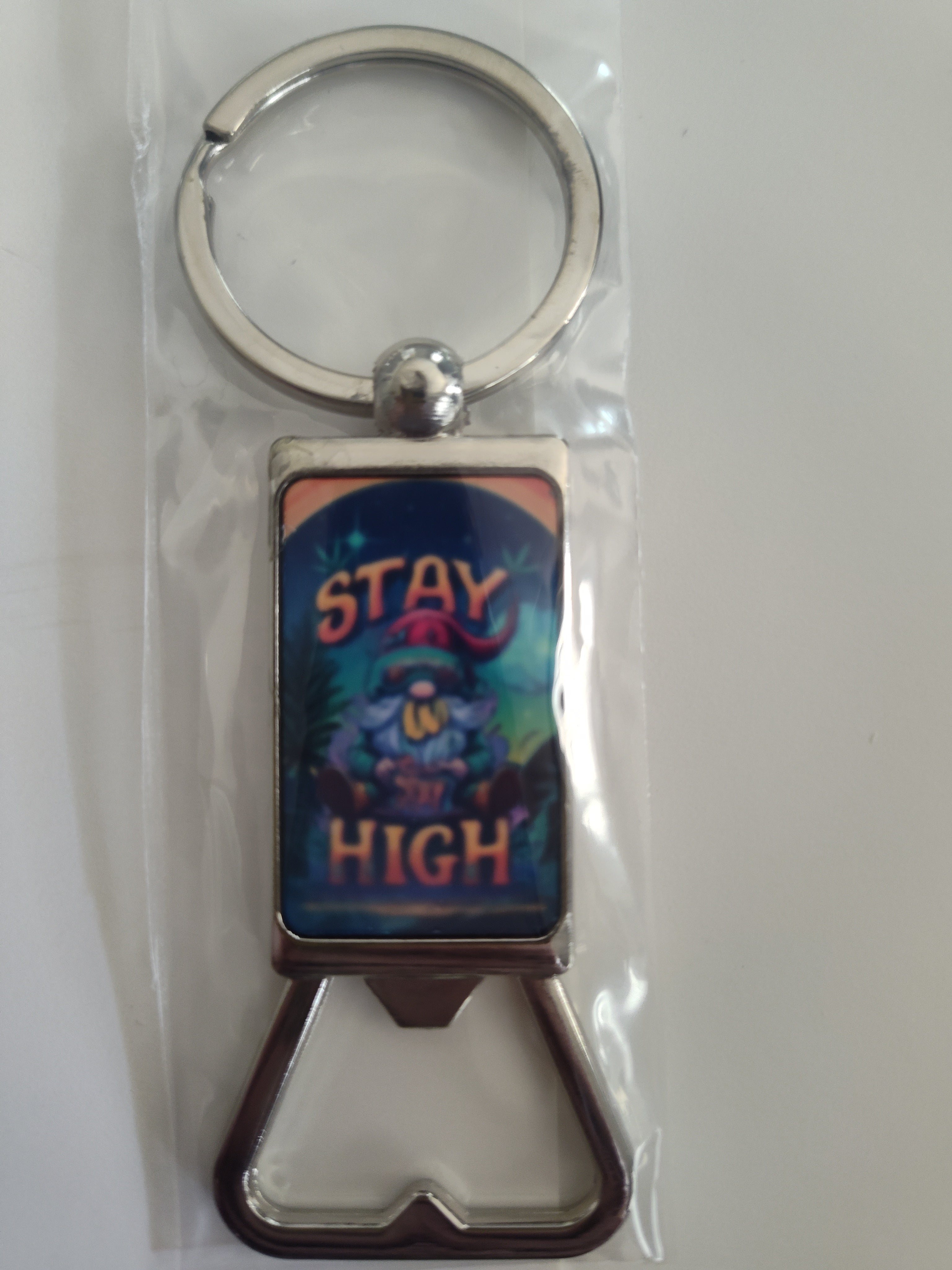 Stay High Bottle Opener Keychain