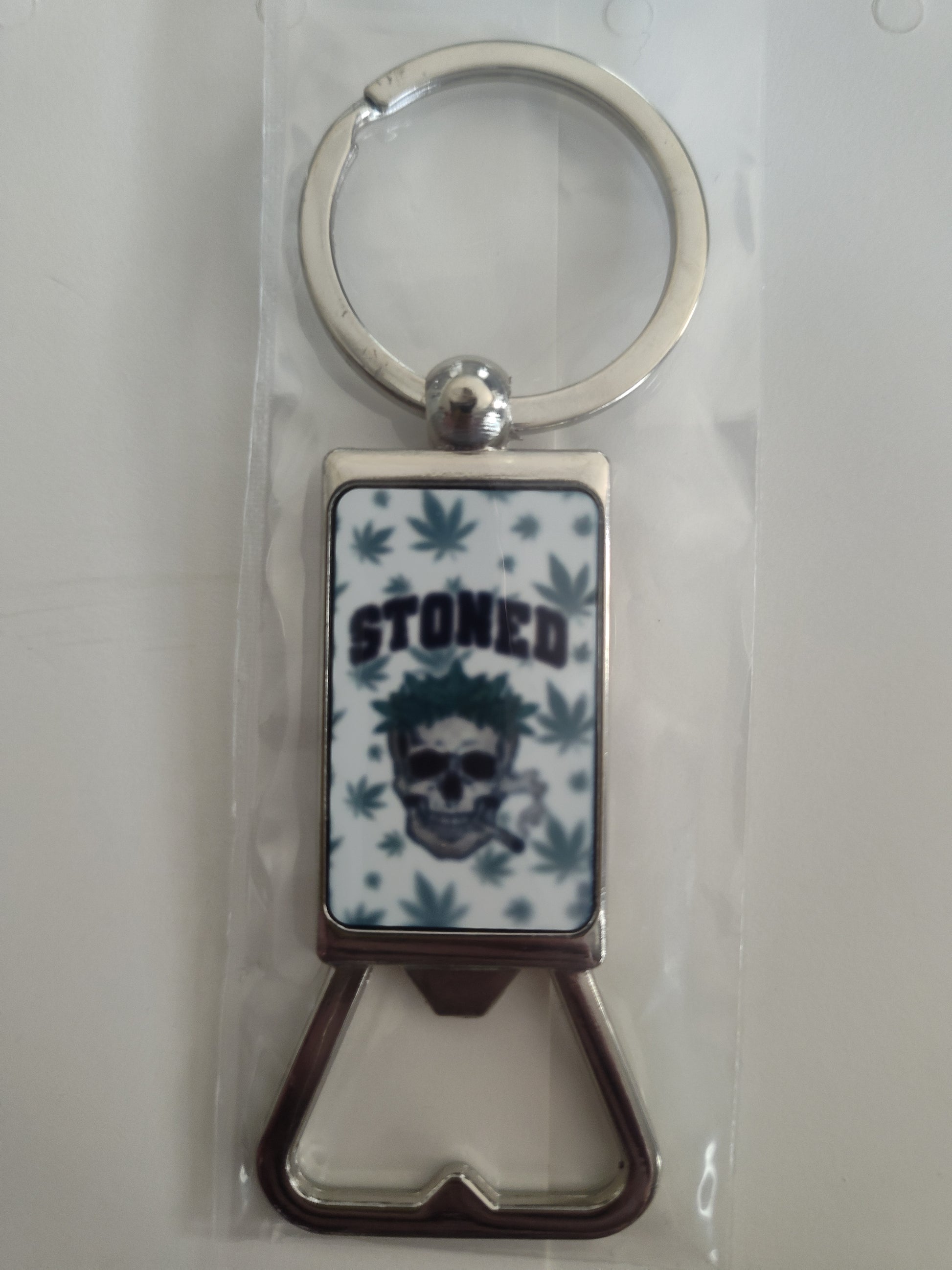 Stoned Bottle Opener Keychain