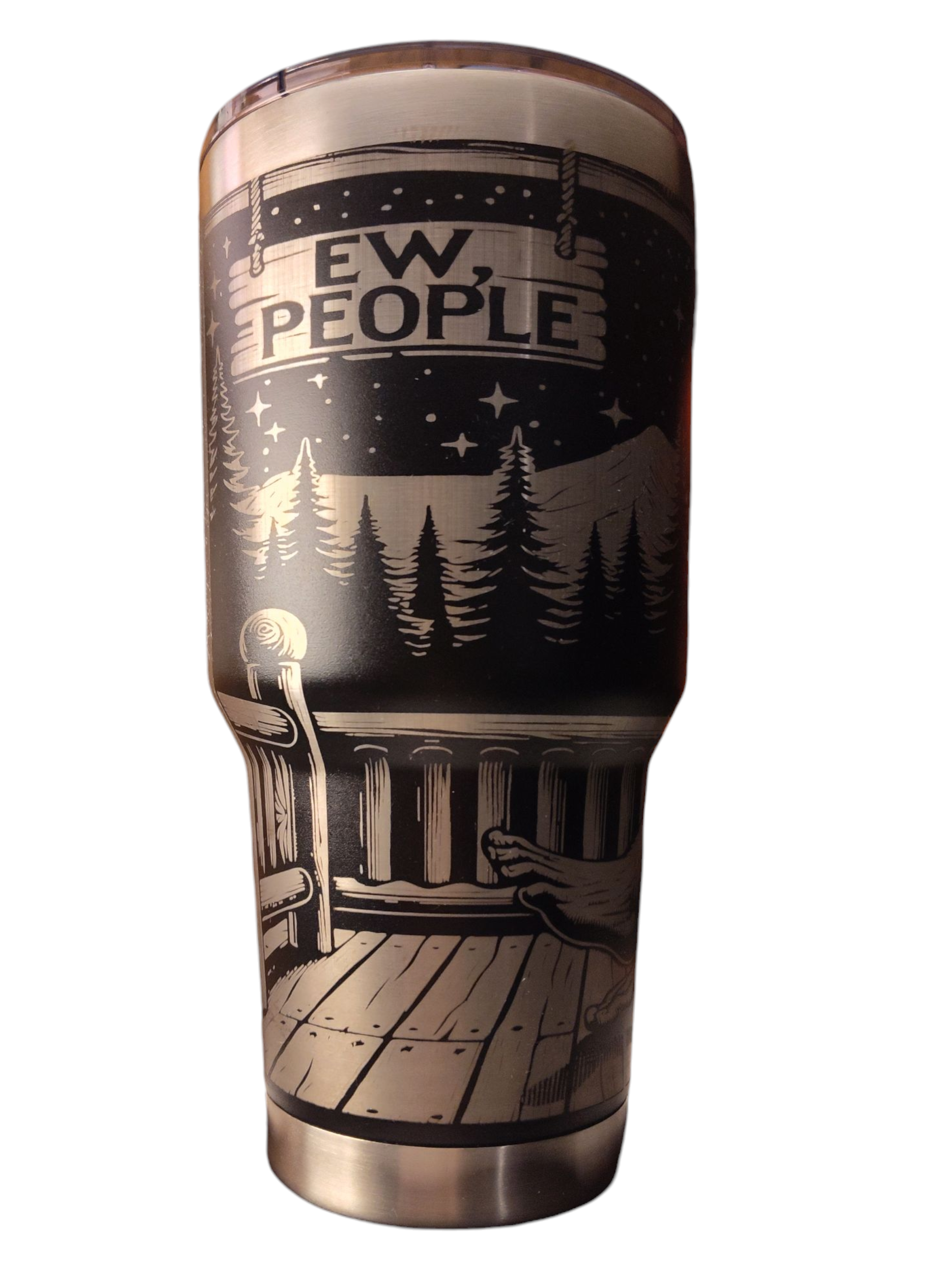 Ew People Bigfoot Tumbler