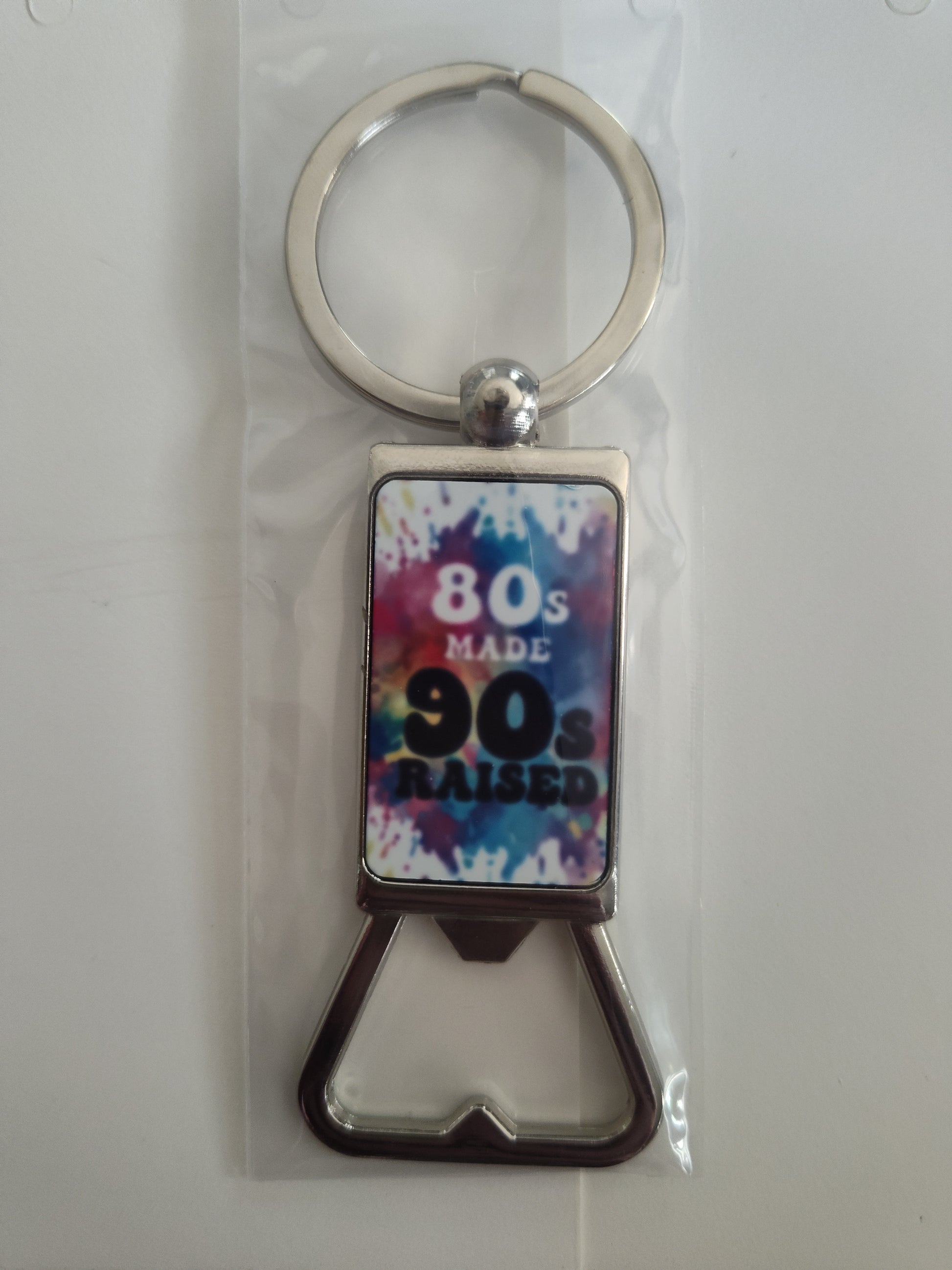 80s Made Bottle Opener Keychain