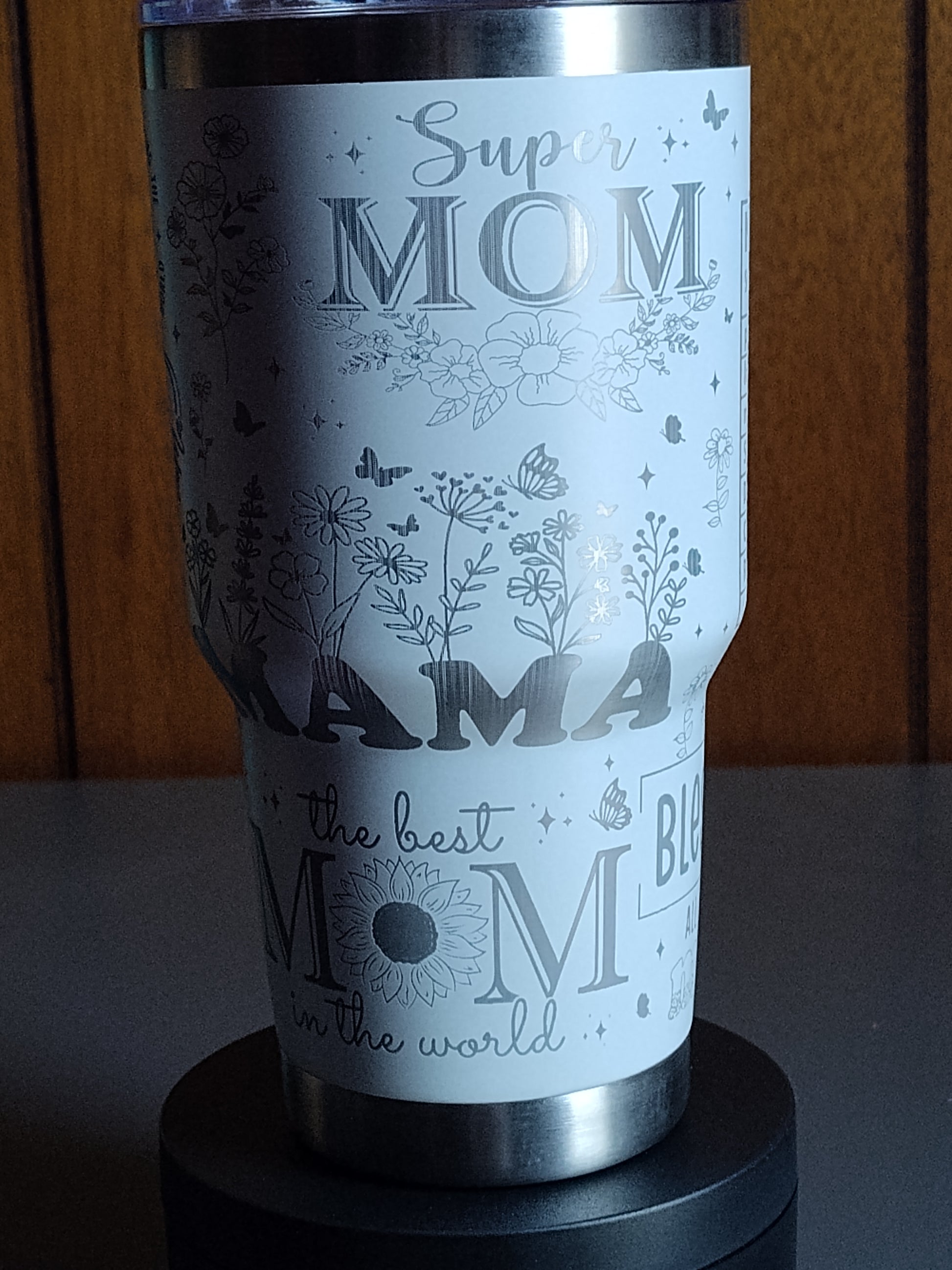 Super Mom Engraved Tumbler
